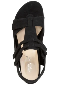 Andrea Conti, modische Damen-Sandaletten, Weite G, mit Klettverschluss