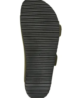 Andrea Conti Pantolette mit bunt bedrucktem Lederfußbett