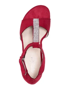 Andrea Conti, schicke Damen-Sandaletten, mit Klettspange