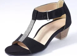 Andrea Conti, schicke Damen-Sandaletten, mit Klettspange