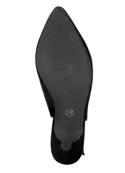 Andrea Conti Sling-Pumps aus weichem Samt-Chevreauleder