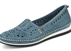 Andrea Conti, sommerliche Damen-Slipper, mit Gummizug
