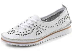 Andrea Conti, sommerliche Damen-Schnürschuhe, Weite G, mit herausnehmbarem Fußbett