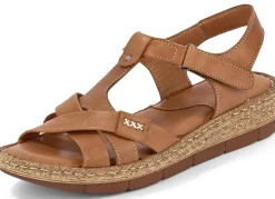 Andrea Conti Stegspangen-Sandale aus Rind-Nappaleder