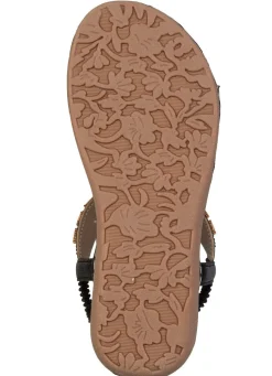 Andrea Conti, stylische Damen-Sandalen, Weite G, mit elastischem Fersenriemchen