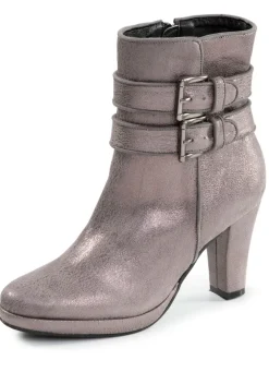 Andrea Conti, trendige Damen-Stiefeletten, mit Reißverschluss