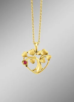 Anhänger Baum in Herz mit Ankerkette