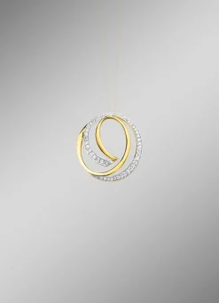 Anhänger in Bicolor mit Zirkonia