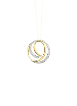 Anhänger in Bicolor mit Zirkonia