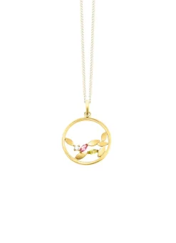 Anhänger mit Edelsteinen und synth. Zirkonia