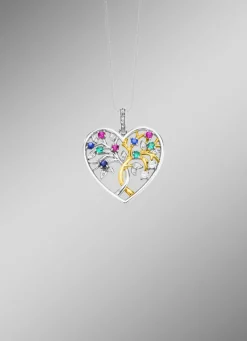 Anhänger mit synth. Edelsteinen