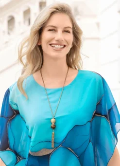 Anhänger mit Tigerauge-Kugel