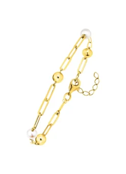 Armband aus Gold mit Süßwasser-Zuchtperlen