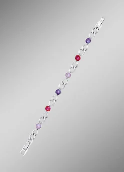 Armband mit Kristallen in Pink