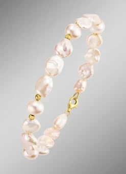 Armband mit SW-Zuchtperlen und Keshi-Perlen