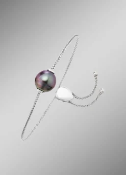 Armband mit Tahiti-Zuchtperle in Barockform