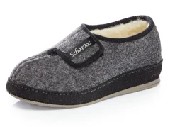 Atmungsaktive Damen-Hausschuhe, mit Klettverschluss