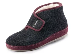 Atmungsaktive Damen-Hausschuhe, mit Klettverschluss