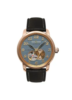 Automatik-Herrenuhr mit offenem Uhrwerk von Zeppelin