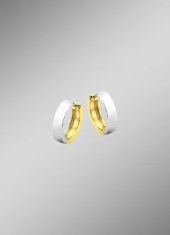 Beidseitig tragbare Klappcreolen in Bicolor