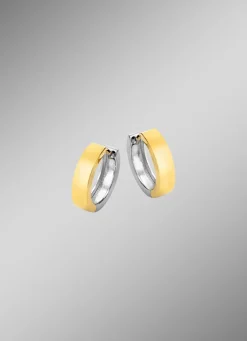 Beidseitig tragbare Klappcreolen in Bicolor