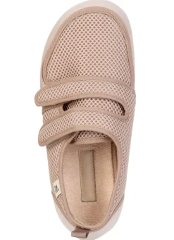 Bequeme Damen-Klettschuhe, Weite H, aus Mesh und Textilmaterial