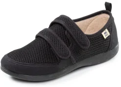 Bequeme Damen-Klettschuhe, Weite H, aus Mesh und Textilmaterial