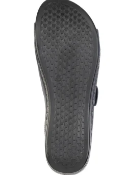 Bequeme Damen-Pantoletten, Weite G, mit Klettverschluss