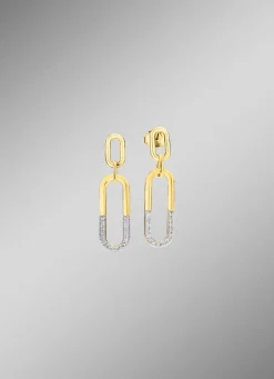 Bewegliche Ohrstecker mit 30 Brillanten