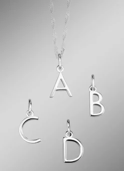 Bezaubernde Buchstaben-Anhänger aus Silber