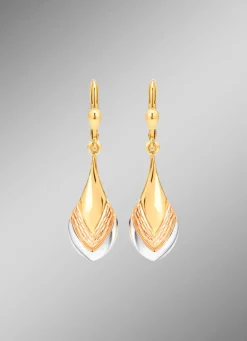 Bezaubernde Ohrringe in Tricolor