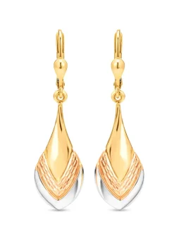 Bezaubernde Ohrringe in Tricolor