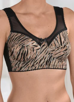BH mit Raubtierdessin im Vorderteil