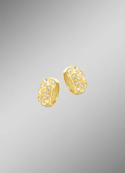 Bicolor-Klappcreolen