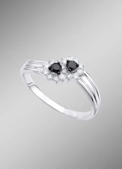 Bildschöner Damenring mit 16 Diamanten