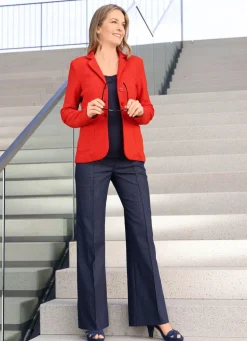 Blazer mit aufgesetzten Taschen