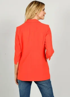 Blazer mit geschlitztem 3/4 Arm