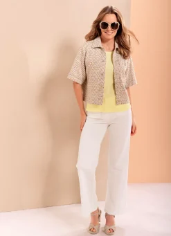 Blazer mit Glitzereffekten