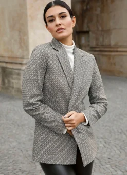 Blazer mit grafischem Dessin