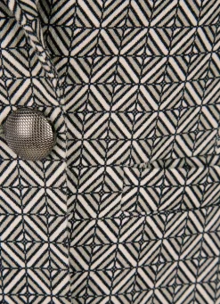 Blazer mit grafischem Dessin