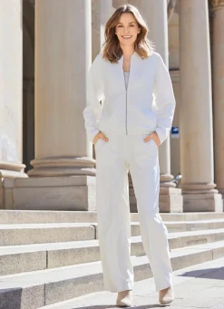 Blouson mit Rippenstrickbündchen