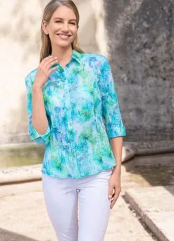 Bluse mit Hemdkragen
