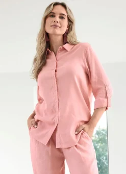 Bluse mit Hemdkragen