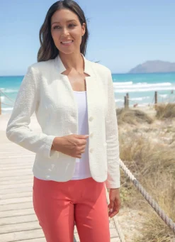 Blusenblazer mit Schulterpolstern