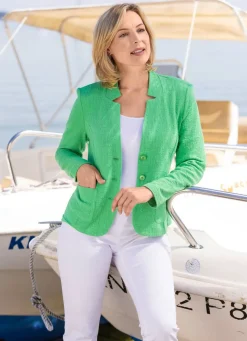 Blusenblazer mit Schulterpolstern