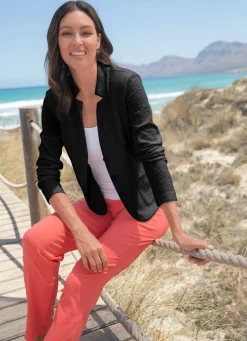 Blusenblazer mit Schulterpolstern