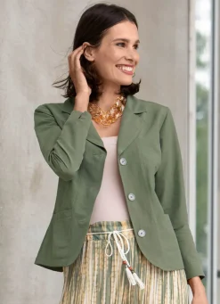 Blusenjacke mit Schulterpolster