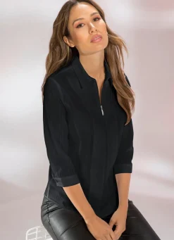 Blusenjacke mit Hemdkragen