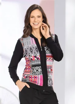 Blusenjacke mit Reißverschlussleiste