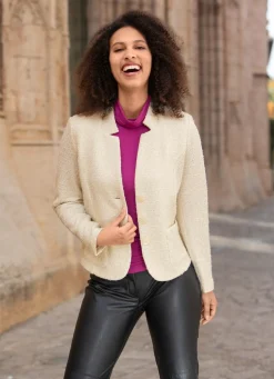 Blusenjacke mit Schulterpolster